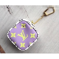 Best Grade Louis Vuitton Monogram Canvas Cube Coin Purse M67669 Lilac 2019