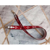 Duplicate Louis Vuitton Monogram Canvas XL Shoulder Strap Bandouliere J02442 Rouge 2019