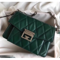 Cheap Price Givenchy GV3 Lambskin Shoulder Bag 501449 Green