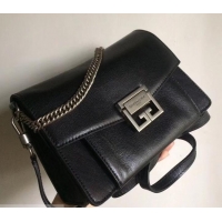 Perfect Givenchy GV3 Lambskin Shoulder Bag 501455 Silver/Black