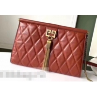 Best Price Givenchy Quilted Logo Chain Clutch Bag 501523 Red