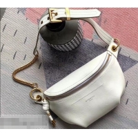 AAAAA Givenchy Whip Bum Bag in Smooth Leather 501526 White