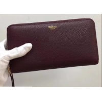 Stylish Mulberry Zip Around Wallet 516016 Burgundy