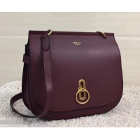 Stylish Mulberry Amberley Silky Calf Satchel 4703730 Oxblood