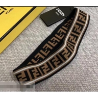 Classic Fendi Width 4cm FF 921604 White Stripe Headband