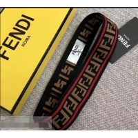 Buy Faux Fendi Width 4cm FF 921605 Red Stripe Headband