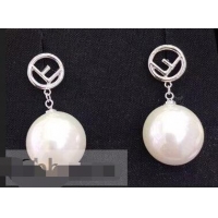 Discount Bulk Fendi F Pearl Earrings F918164 Silver