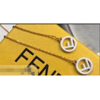 Inexpensive Fendi F Is Fendi Long Chain Earrings F944281 White