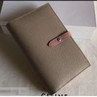 Cheapest Celine Bicolour Large Strap Multifunction Wallet 952101 Camel/Pink​