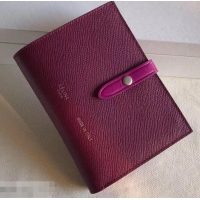 Low Cost Celine Bicolour Medium Strap Multifunction Wallet 952102 Burgundy/Fuchsia