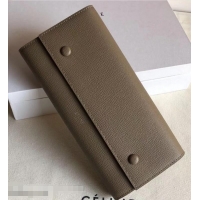 Reproduction Celine Epi Large Flap Multifunction Wallet 952139 Coffee