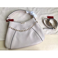 Custom Valentino Rockstud Shoulder Bag with Removable Strap 0118 Ivory White 2019