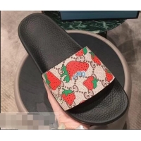 Youthful Discount Gucci GG Strawberry Slide Sandals 408508 2019