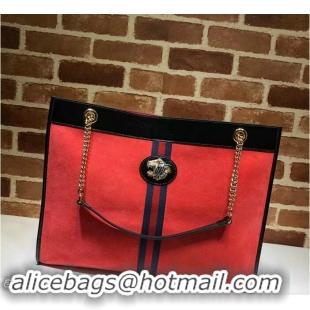 Best Grade Gucci Rajah Large Tote 537219 Red