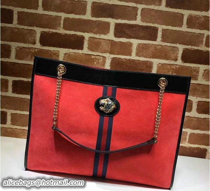 Best Grade Gucci Rajah Large Tote 537219 Red