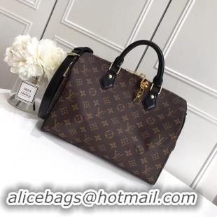 High Quality Louis Vuitton Original Monogram Canvas SPEEDY BANDOULIERE 30 M41112 Black