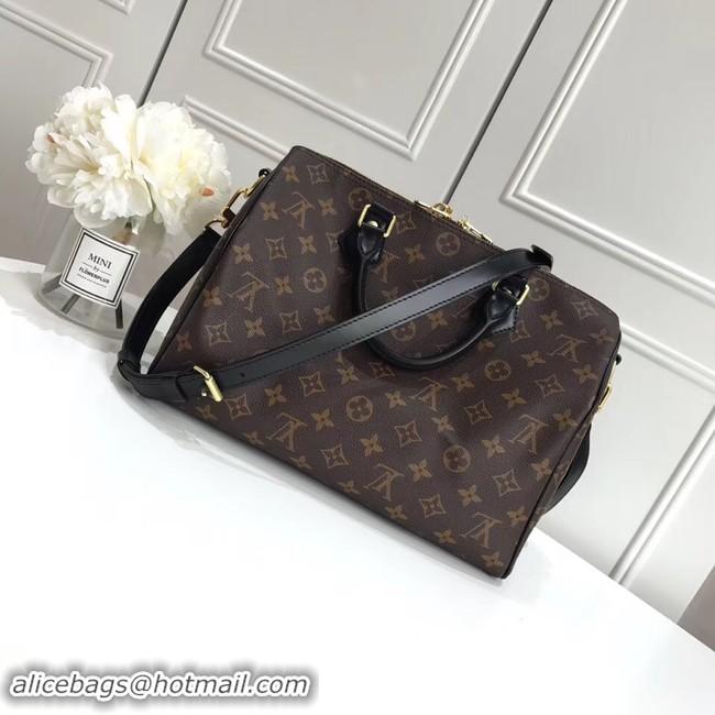 High Quality Louis Vuitton Original Monogram Canvas SPEEDY BANDOULIERE 30 M41112 Black