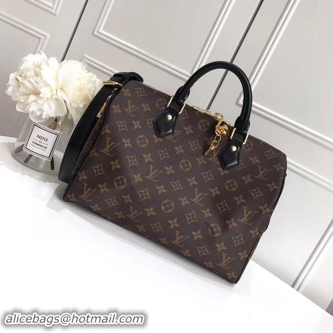 High Quality Louis Vuitton Original Monogram Canvas SPEEDY BANDOULIERE 30 M41112 Black