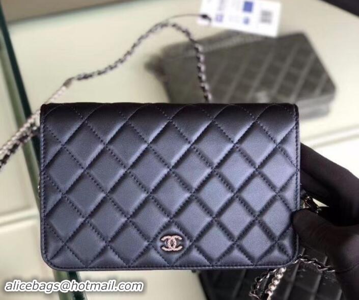 Affordable Price Chanel Pearl CC Logo Wallet On Chain WOC Bag 6003013 Blue