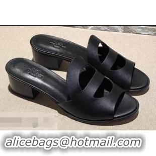 Trendy Design Hermes Heel 4.5cm Mona Sandals H94211 Black 2019