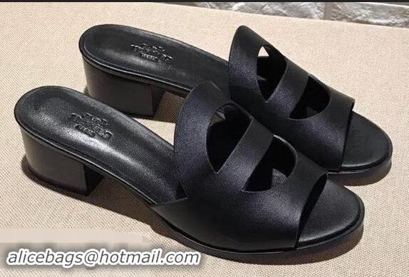 Trendy Design Hermes Heel 4.5cm Mona Sandals H94211 Black 2019