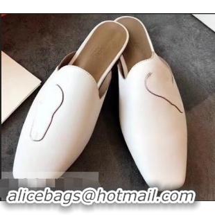 Traditional Specials Hermes Tangeria Mules H95108 White 2019