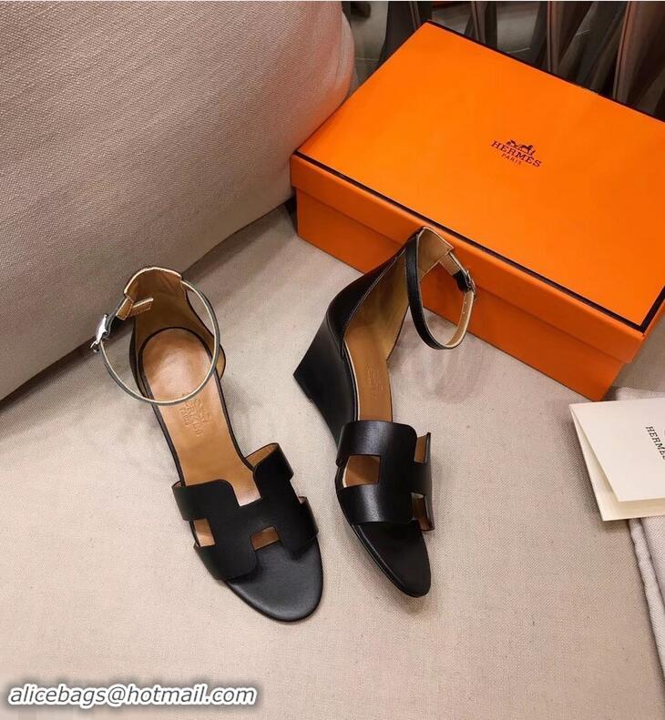 New Style Hermes Legend Sandals H95501 Black