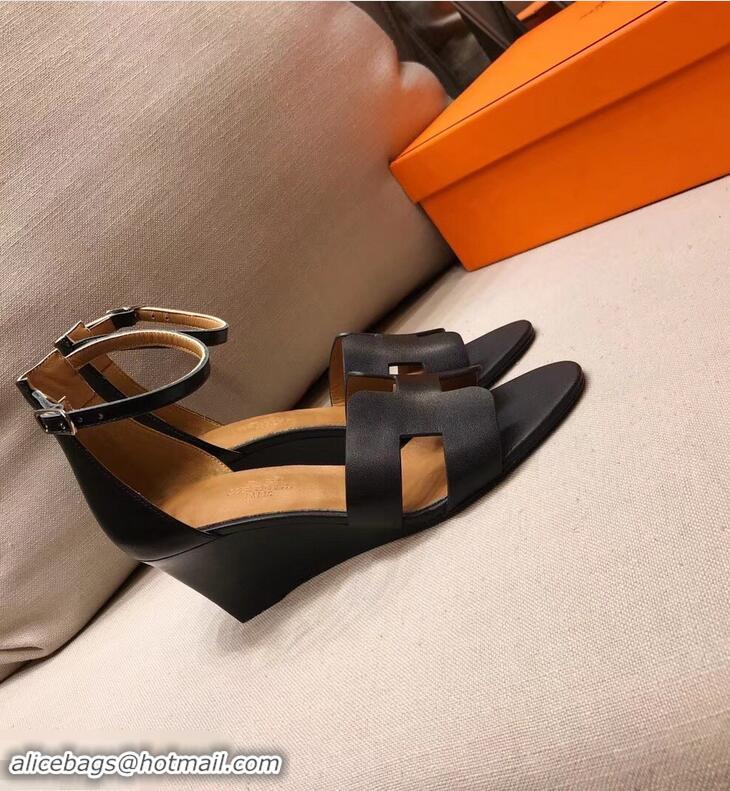 New Style Hermes Legend Sandals H95501 Black