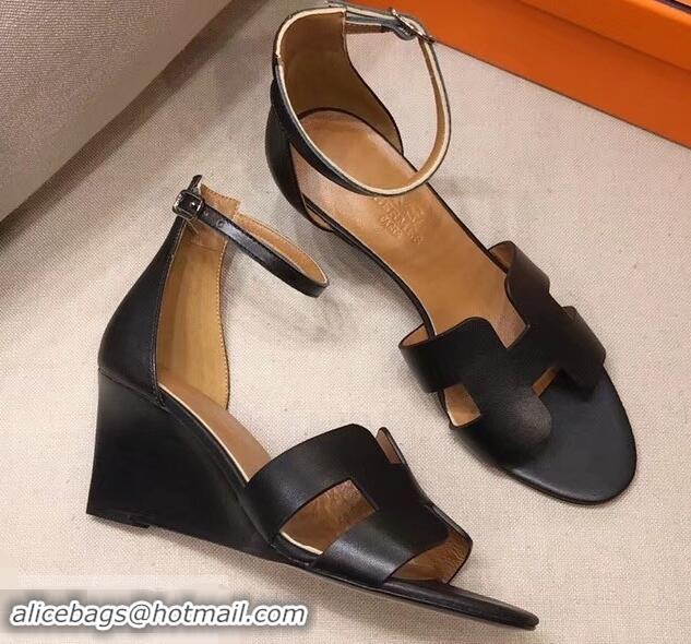 New Style Hermes Legend Sandals H95501 Black