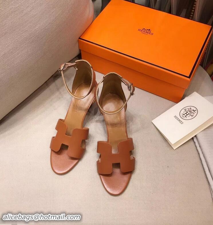 Best Price Hermes Legend Sandals H95501 Brown