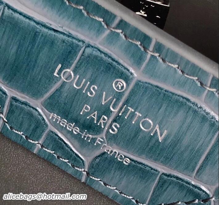 Good Quality Louis Vuitton Crocodilien Brillant Capucines BB Bag N93274 Ocean Blue