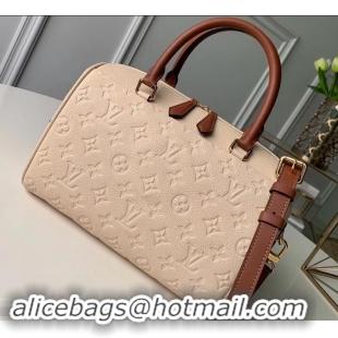 Good Taste Louis Vuitton Monogram Empreinte Speedy Bandouliere 30 Bag M44735 Creme Caramel 2019