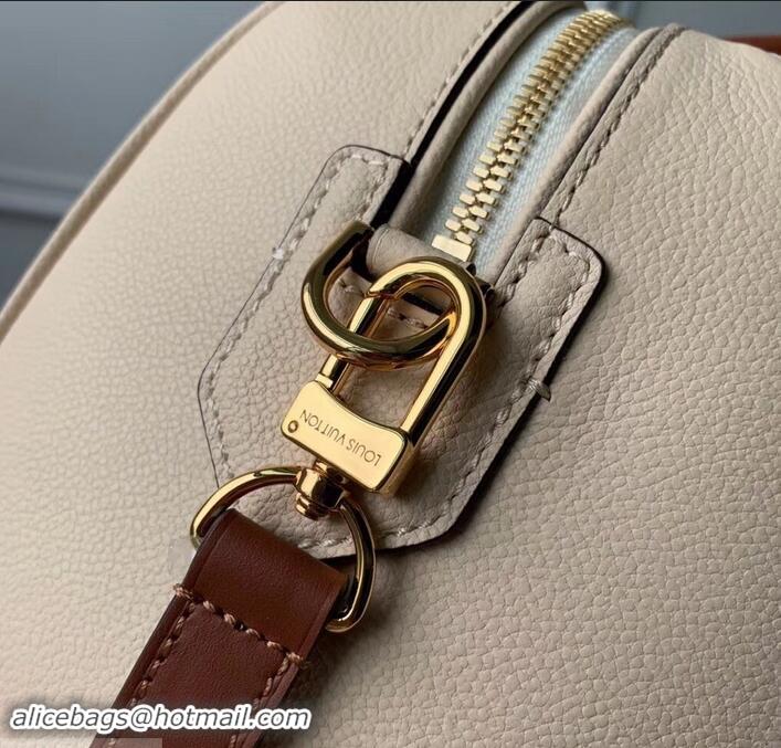 Good Taste Louis Vuitton Monogram Empreinte Speedy Bandouliere 30 Bag M44735 Creme Caramel 2019