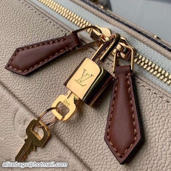 Good Taste Louis Vuitton Monogram Empreinte Speedy Bandouliere 30 Bag M44735 Creme Caramel 2019