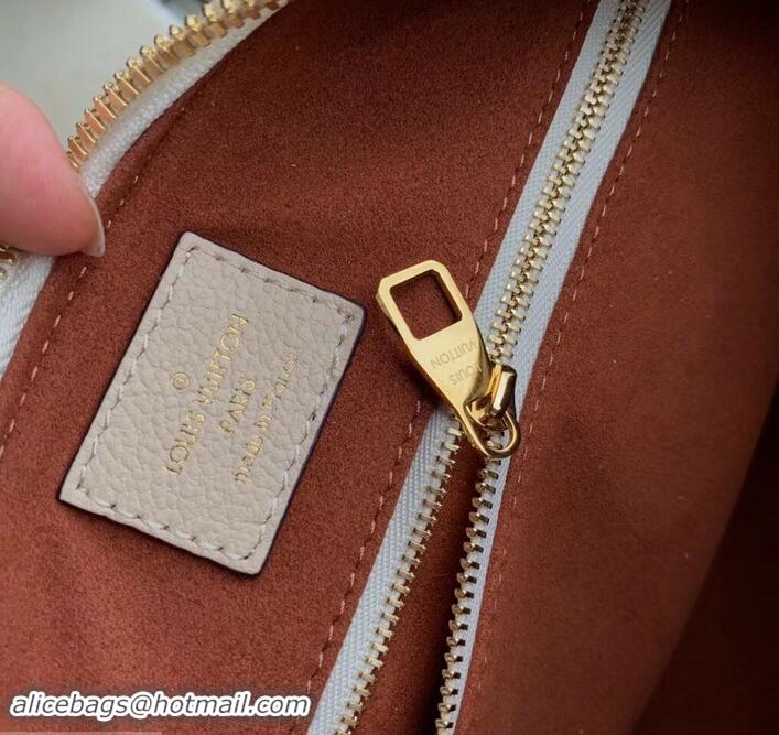 New Design Louis Vuitton Monogram Empreinte Speedy Bandouliere 25 Bag M44736 Creme Caramel 2019