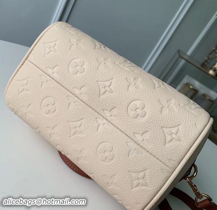 Best Quality Louis Vuitton Monogram Empreinte Speedy Bandouliere 20 Bag M44737 Creme Caramel 2019