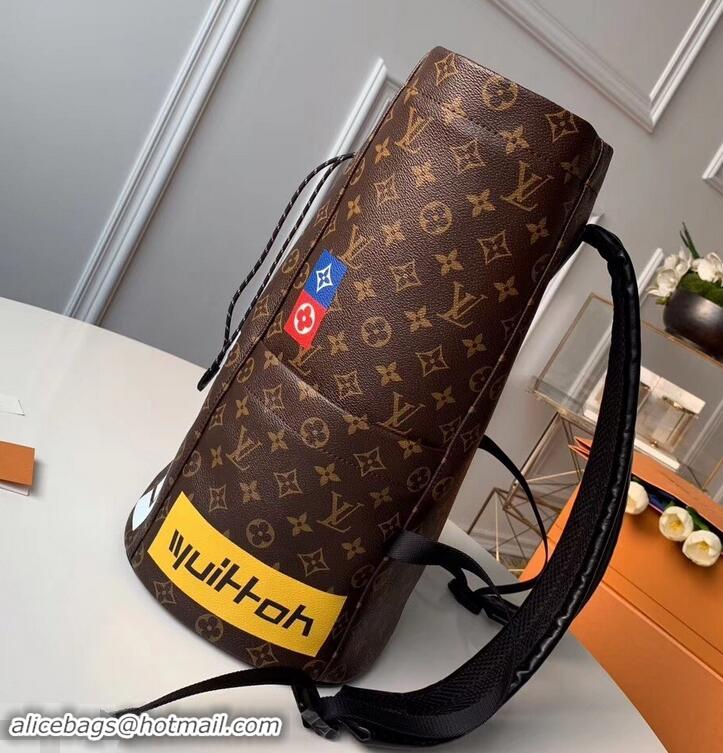 New Fashion Louis Vuitton Monogram Canvas Chalk Backpack Bag M44615 Marron 2019