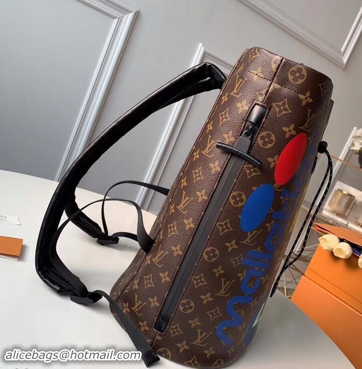 New Fashion Louis Vuitton Monogram Canvas Chalk Backpack Bag M44615 Marron 2019