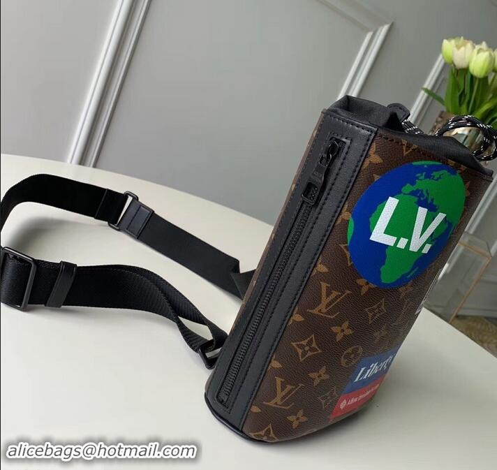 Good Product Louis Vuitton Monogram Canvas Chalk Sling Bag M44625 Marron 2019