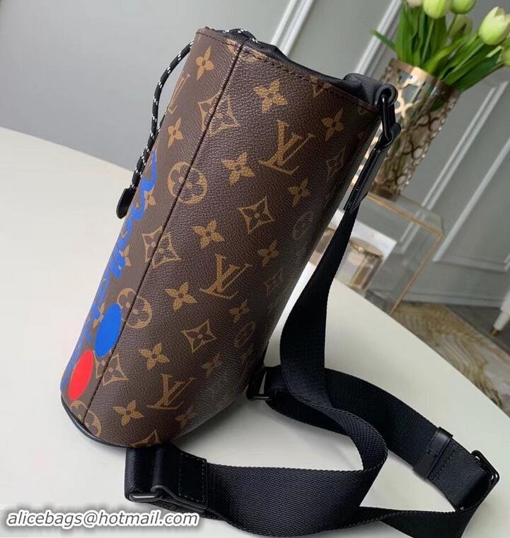 Good Product Louis Vuitton Monogram Canvas Chalk Sling Bag M44625 Marron 2019