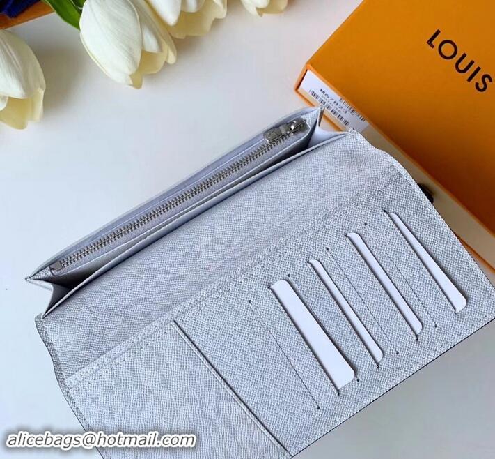  Top Quality Louis Vuitton Monogram White Canvas Chalk Brazza Wallet M67822 2019