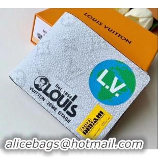 Low Price Louis Vuitton Monogram White Canvas Chalk Multiple Wallet M67819 2019