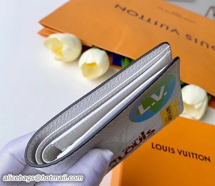 Low Price Louis Vuitton Monogram White Canvas Chalk Multiple Wallet M67819 2019