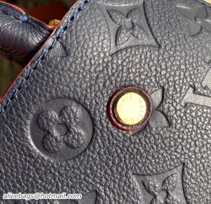 Well Crafted Louis Vuitton Monogram Empreinte Leather Montaigne MM Bag M42746 Marine rouge