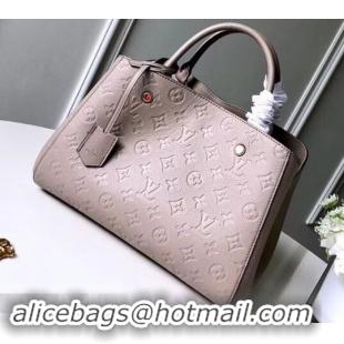 New Design Louis Vuitton Monogram Empreinte Leather Montaigne MM Bag M43929 Vison