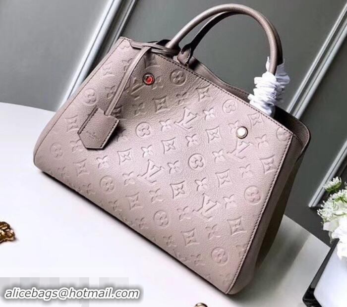 New Design Louis Vuitton Monogram Empreinte Leather Montaigne MM Bag M43929 Vison