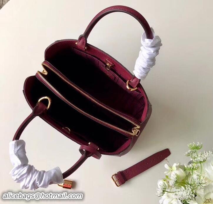 Low Price Louis Vuitton Monogram Empreinte Leather Montaigne BB Bag M42747 Raisin