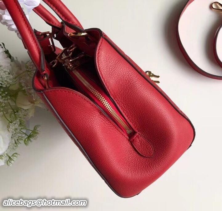 Affordable Price Louis Vuitton Monogram Empreinte Leather Montaigne BB Bag M44160 Cerise