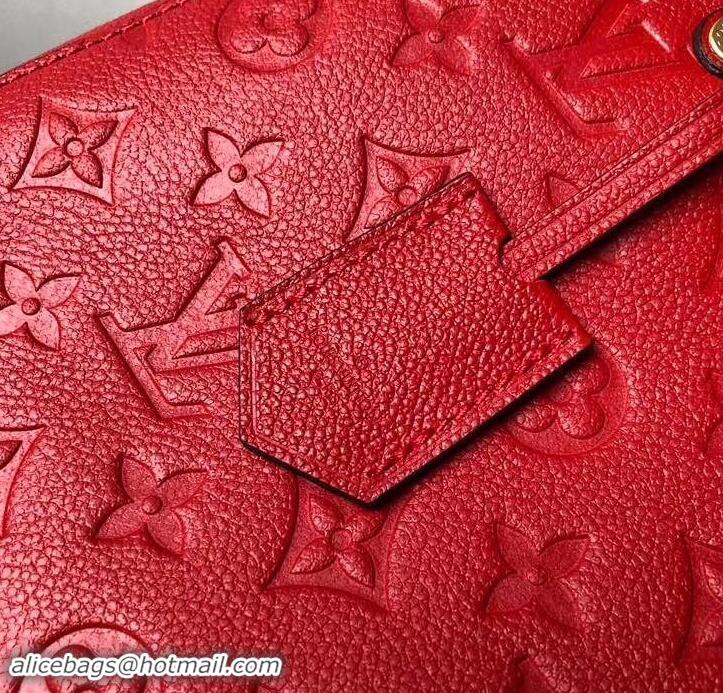 Affordable Price Louis Vuitton Monogram Empreinte Leather Montaigne BB Bag M44160 Cerise