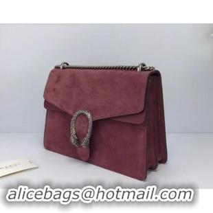 Promotional Gucci Suede Dionysus Medium Shoulder Bag 403348/400235 Date Red